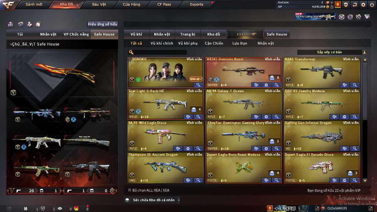 shop acc cf uy tin gia re